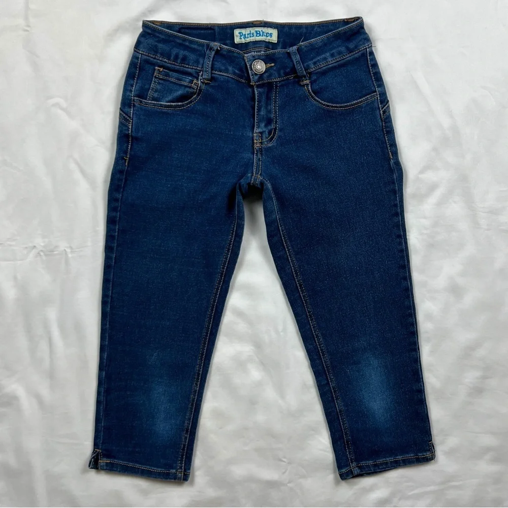 Y2K Paris Blues Jean Capris